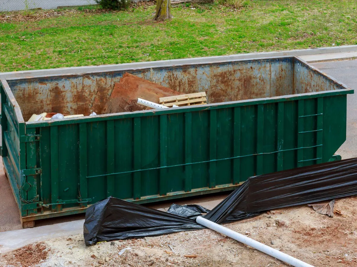 Mesquite Dumpster Rental delivers commercial dumpsters.