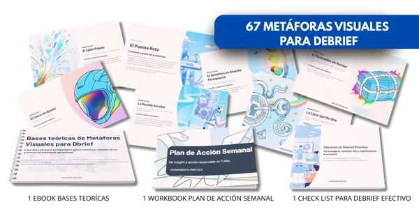 Páginas del kit con preguntas clave y espacios de reflexión personal