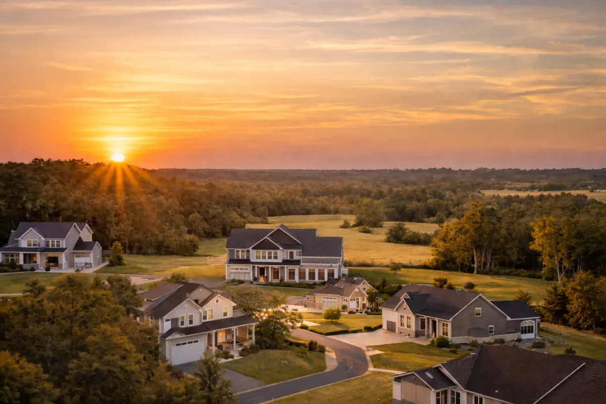 landscape photo of 2-storey house