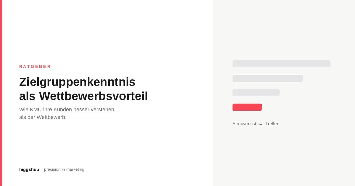 Zielgruppenkenntnis als Wettbewerbsvorteil für KMU