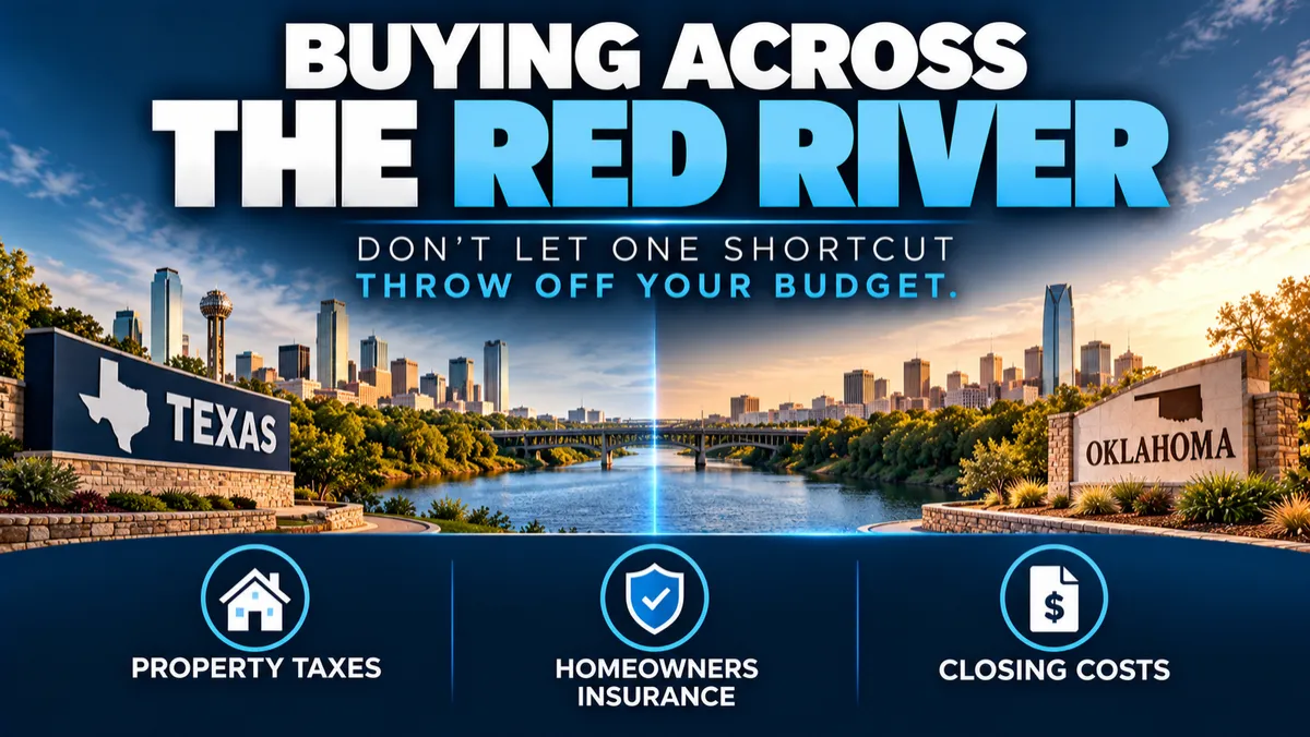 Buying Across the Red River and Why Texas and Oklahoma Homes That Look Similar Online Can Cost Very Differently