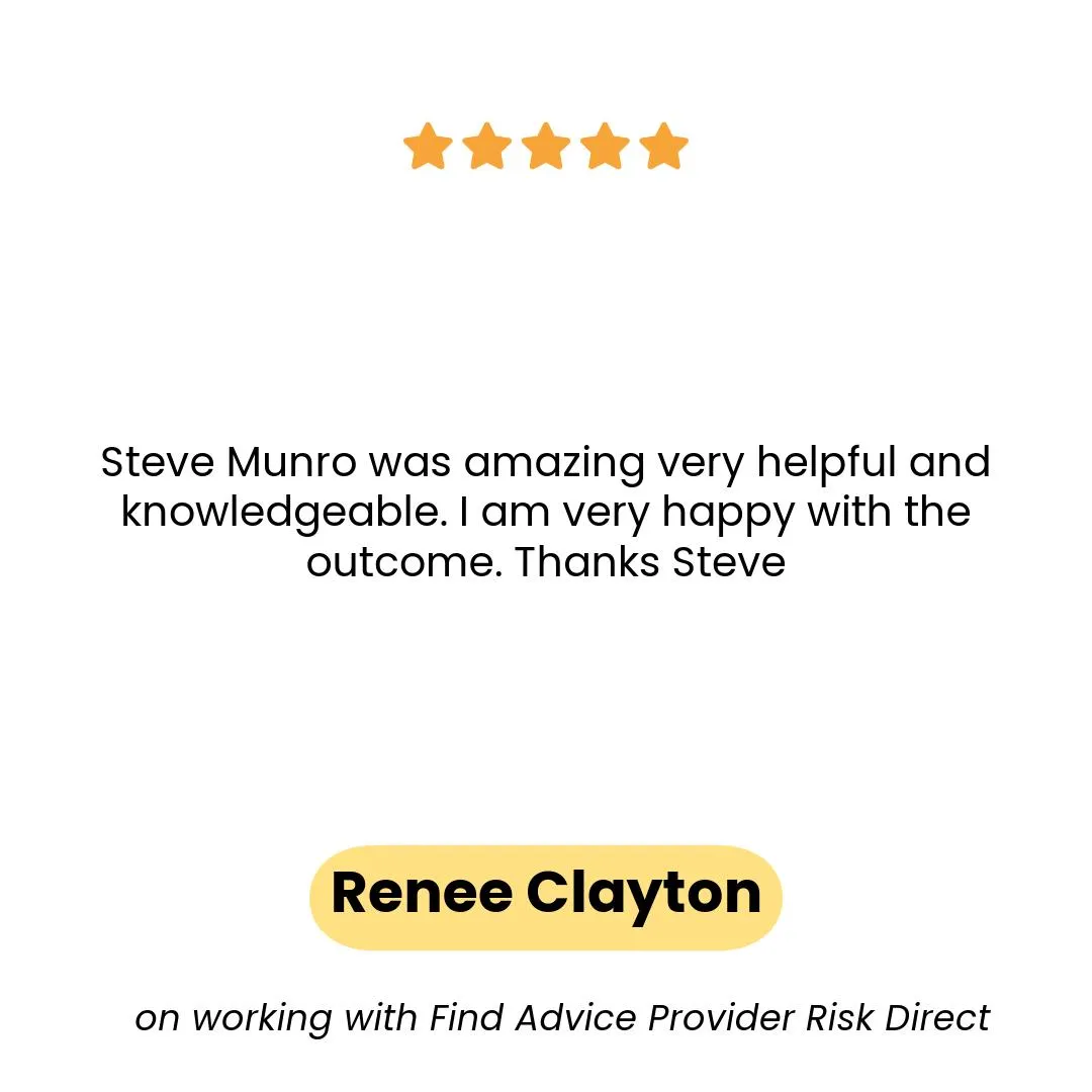 Renee Clayton shares their positive experience with Risk Direct. 'Testimonial content.