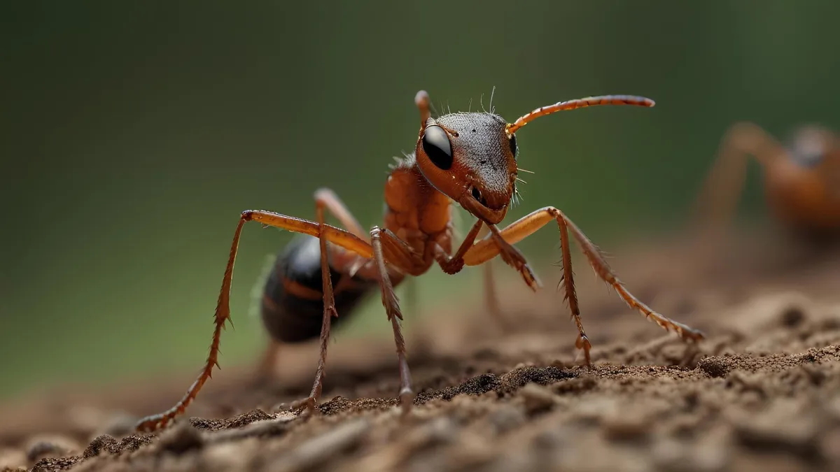 Professional ant extermination service targeting carpenter ants, fire ants, and pharaoh ants in residential homes