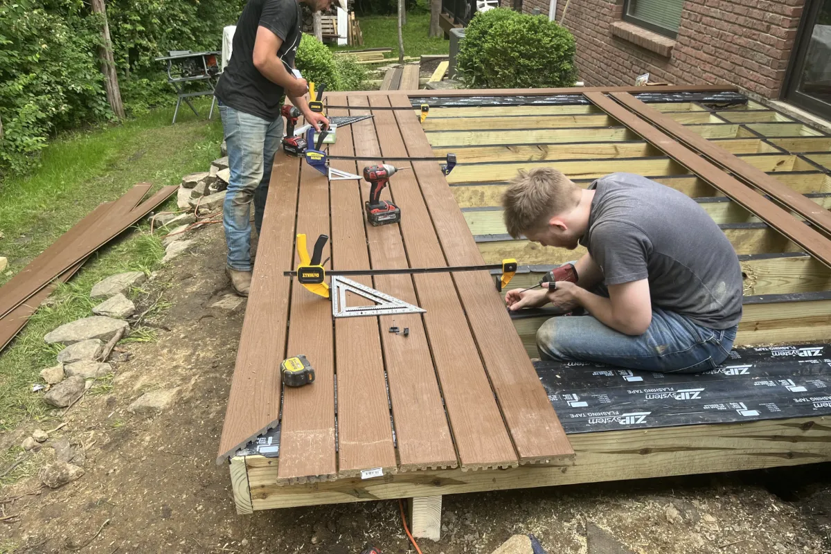 Back Deck install process