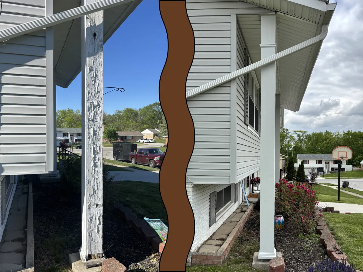 Painted House Beam