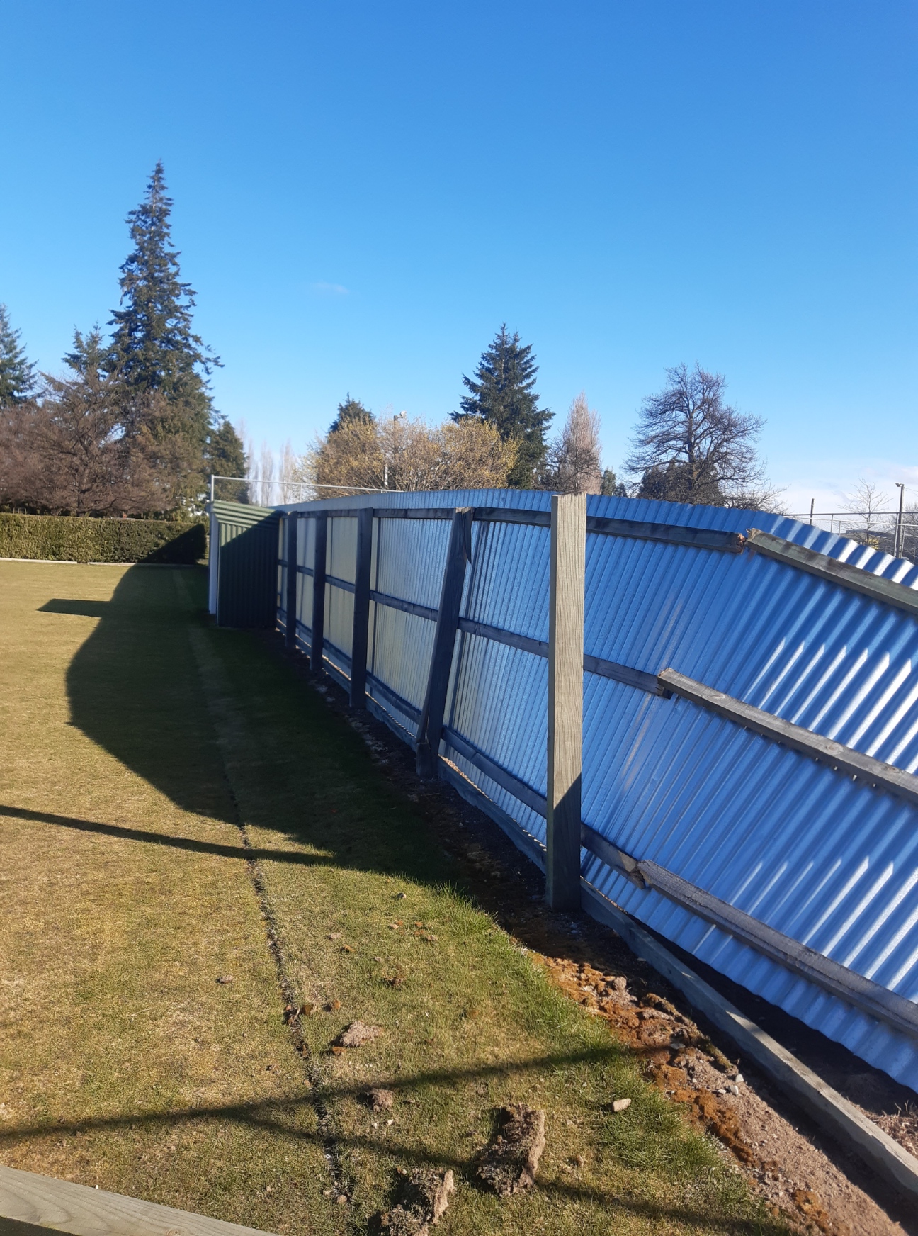 New corrugated fence and property maintenance work in Canterbury by Opuke Small Builds