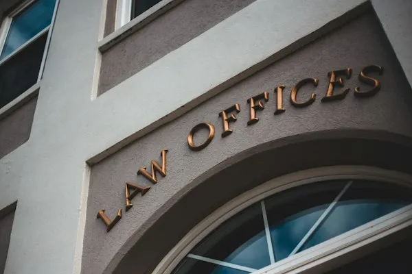 Law offices sign on a building