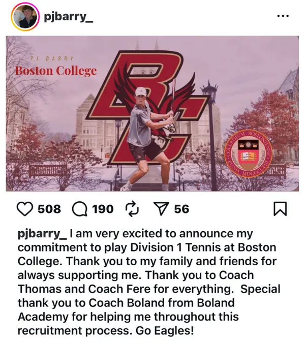 PJ Barry Tennis