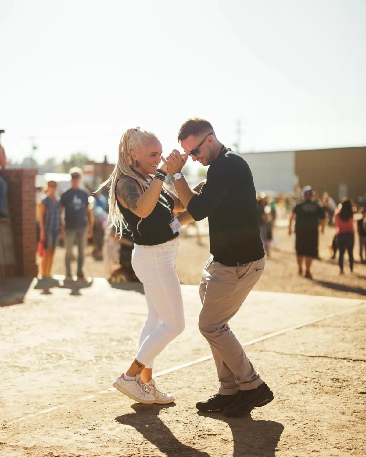 Top-down photo of event snacks and drinks with festive details