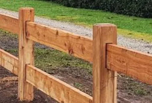 Post and rail fencing on a lifestyle block in Bay of Plenty