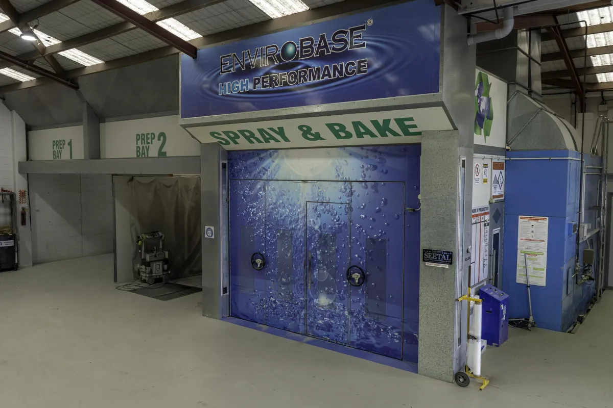 Spray & Bake Paint Area