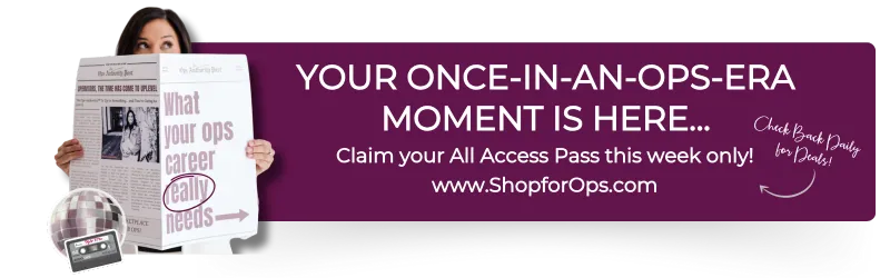 The Shop for Ops All Access Pass Promo