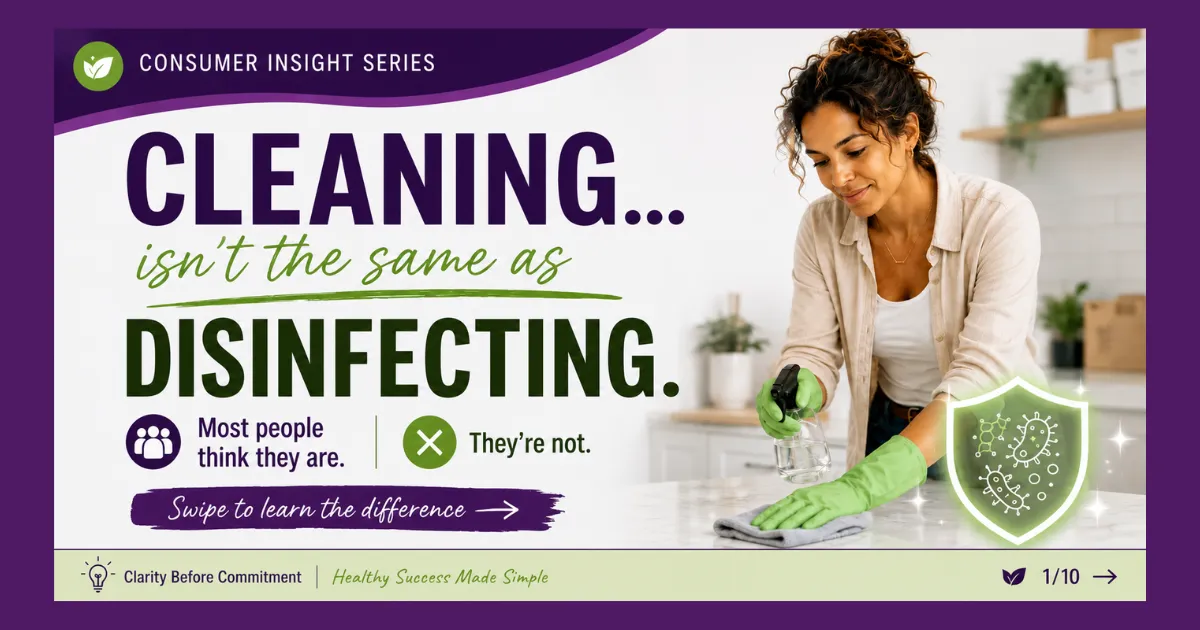 Cleaning Vs Disinfecting