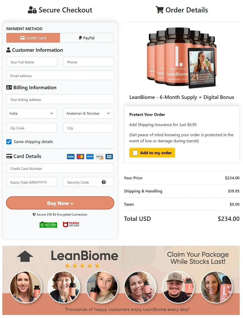 LeanBiome sale