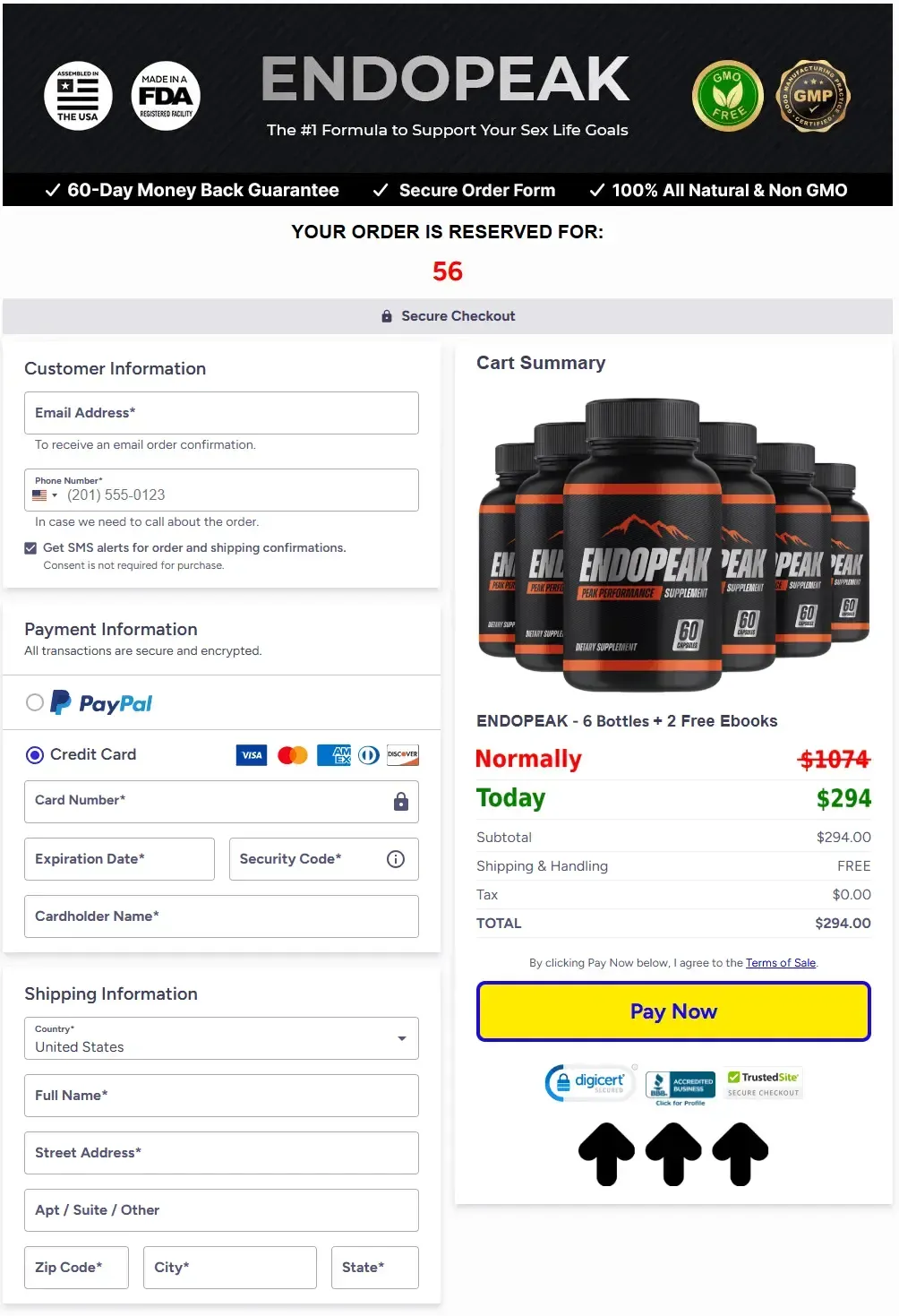 endopeak official webite
