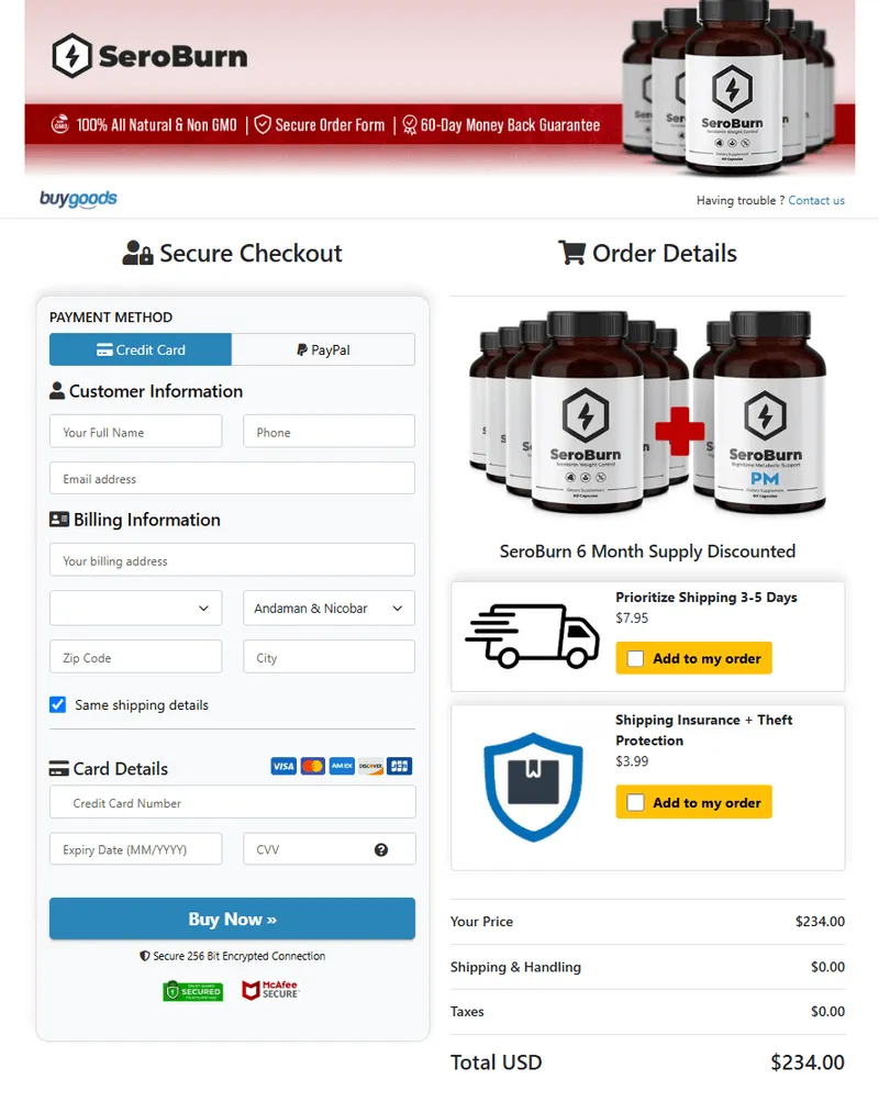 seroburn official webite