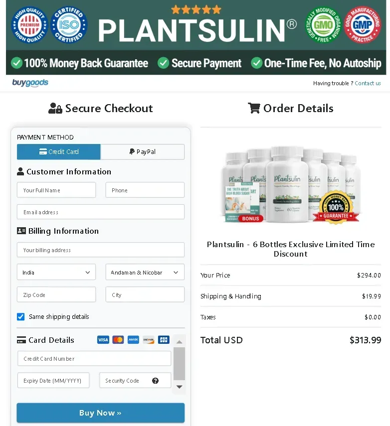 plantsulin official website