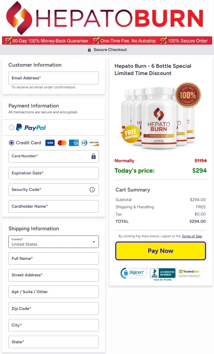 HepatoBurn official webite