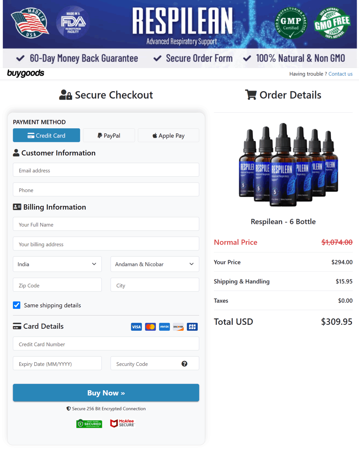 Respilean official webite