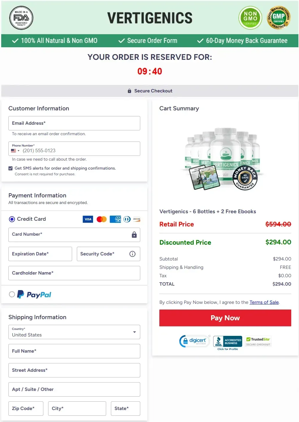 Vertigenics official webite