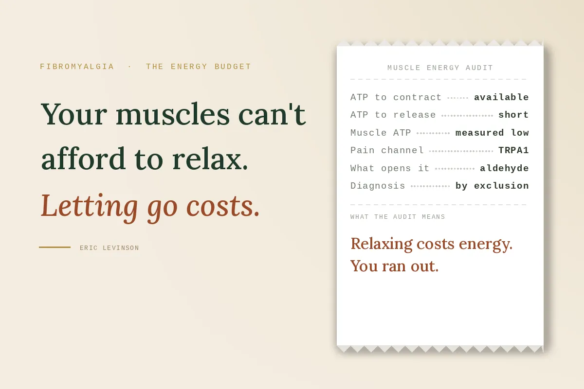 Fibromyalgia: Why Your Muscles Can't Afford to Relax