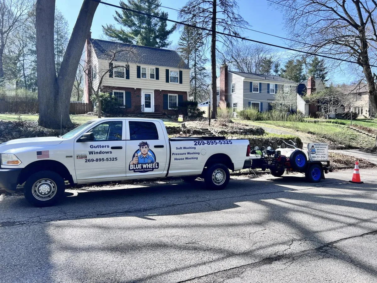 Kalamazoo, Michigan Pressure Washing Blue Wheel Pressure Washing