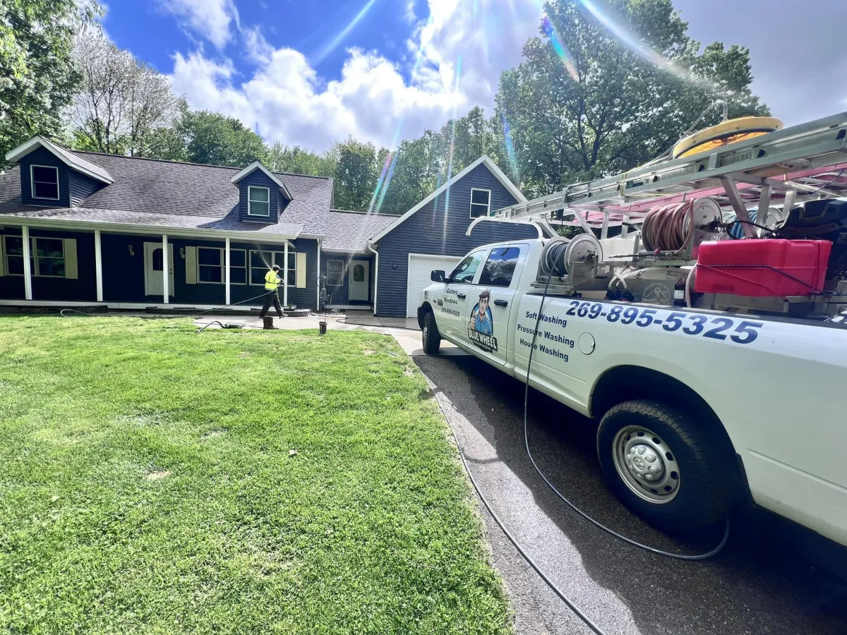 Kalamazoo, Michigan Pressure Washing Blue Wheel Pressure Washing