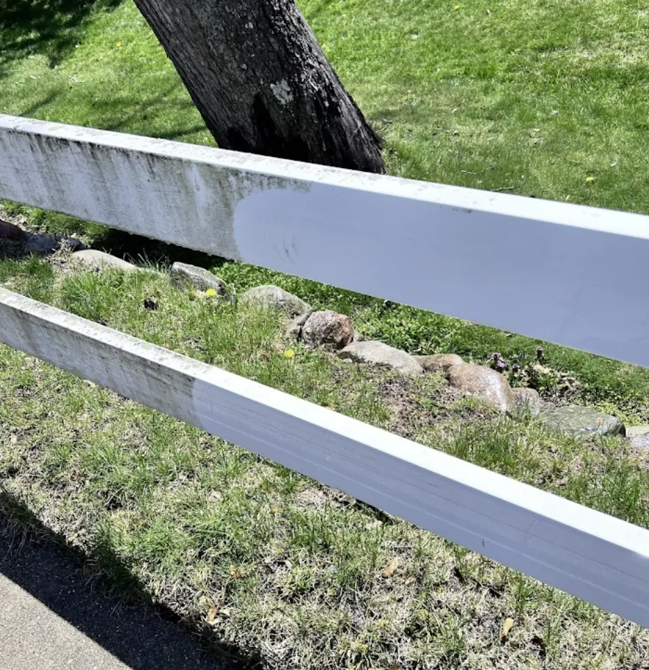 Kalamazoo Residential and Commercial Pressure Washing Blue Wheel Pressure Washing Fence Cleaning