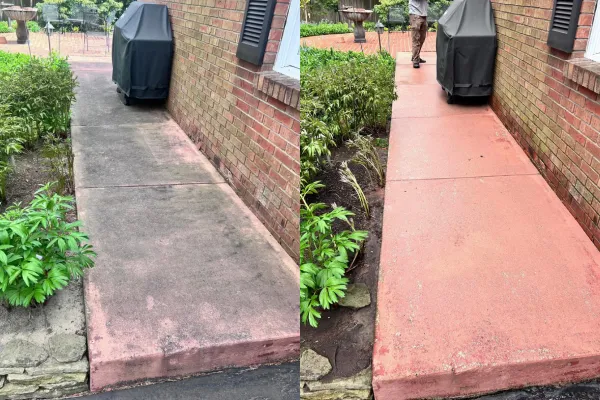 Kalamazoo Residential and Commercial Pressure Washing Concrete Cleaning Blue Wheel Pressure Washing
