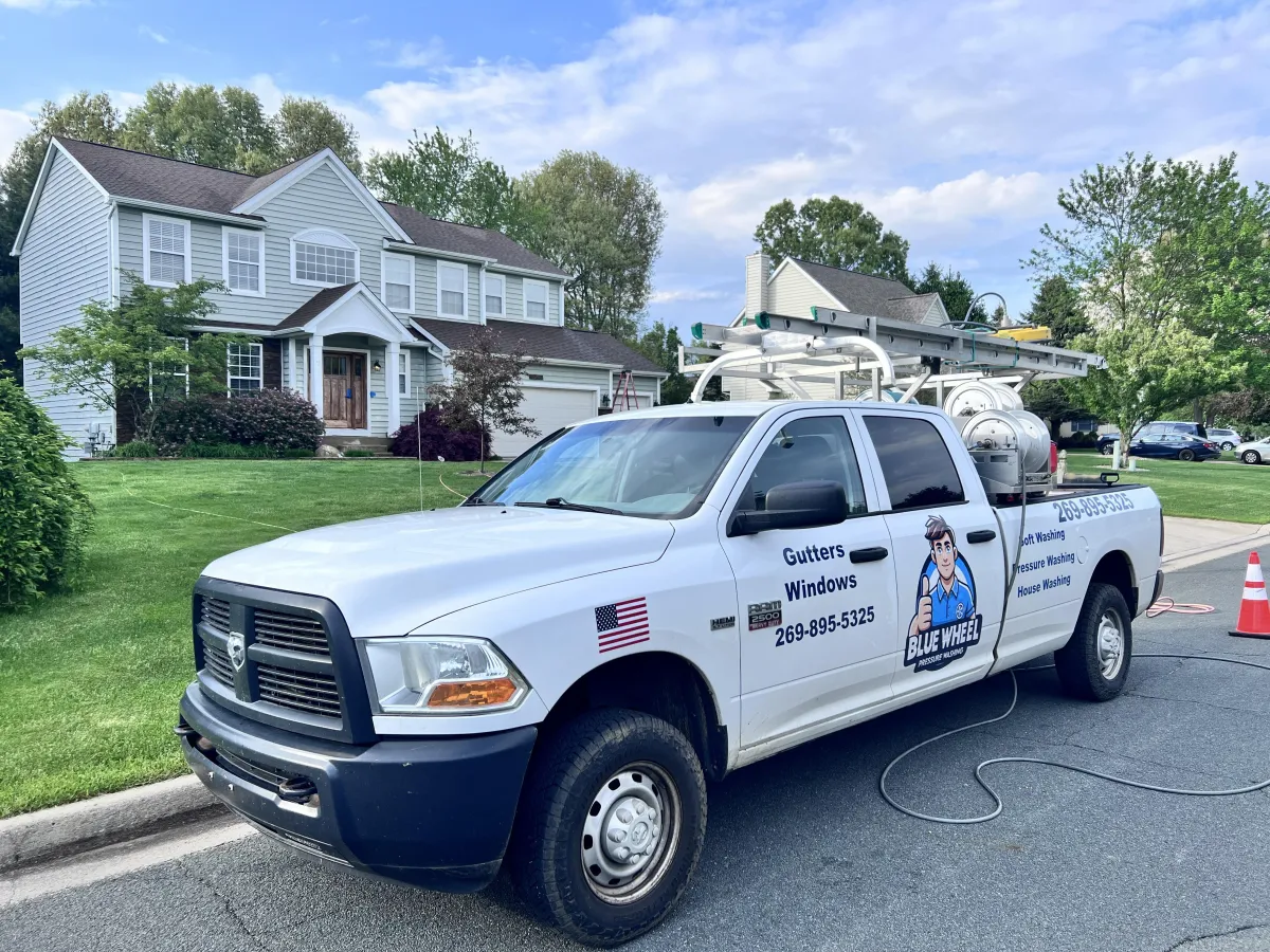 Kalamazoo, Michigan Pressure Washing Blue Wheel Pressure Washing