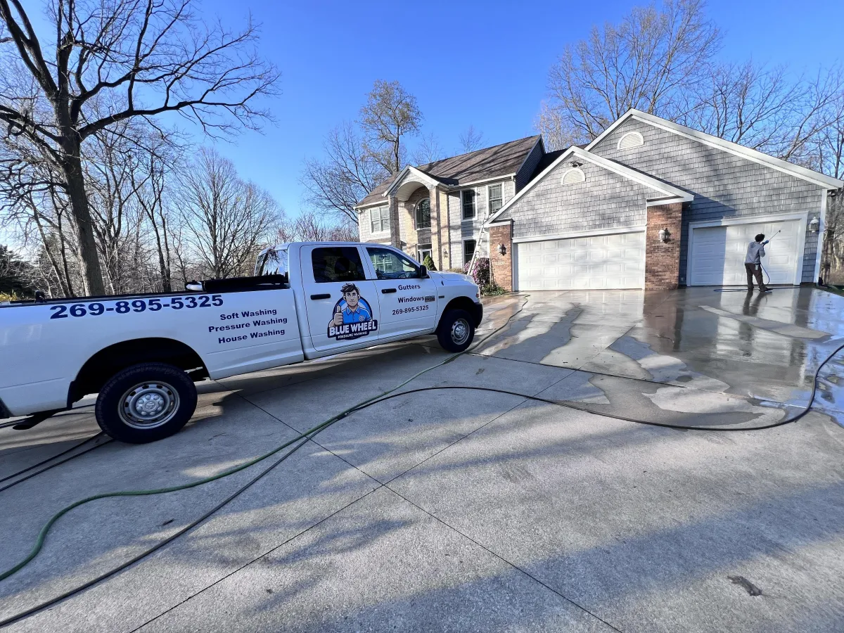 Richland Michigan Pressure Washing Blue Wheel Pressure Washing