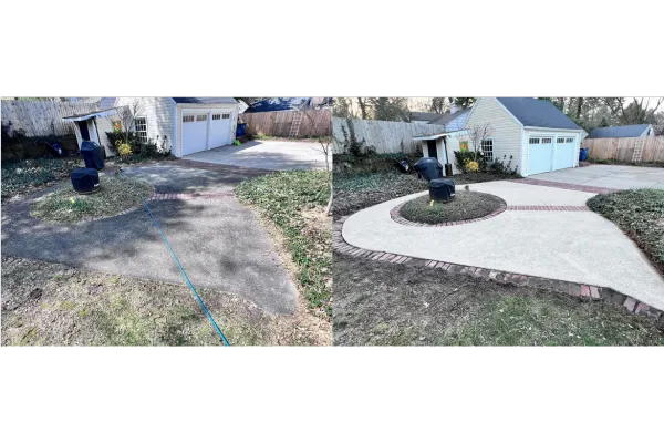 Kalamazoo Residential and Commercial Pressure Washing Concrete Cleaning Blue Wheel Pressure Washing