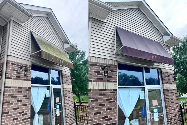 Kalamazoo Residential and Commercial Pressure Washing Blue Wheel Pressure Washing