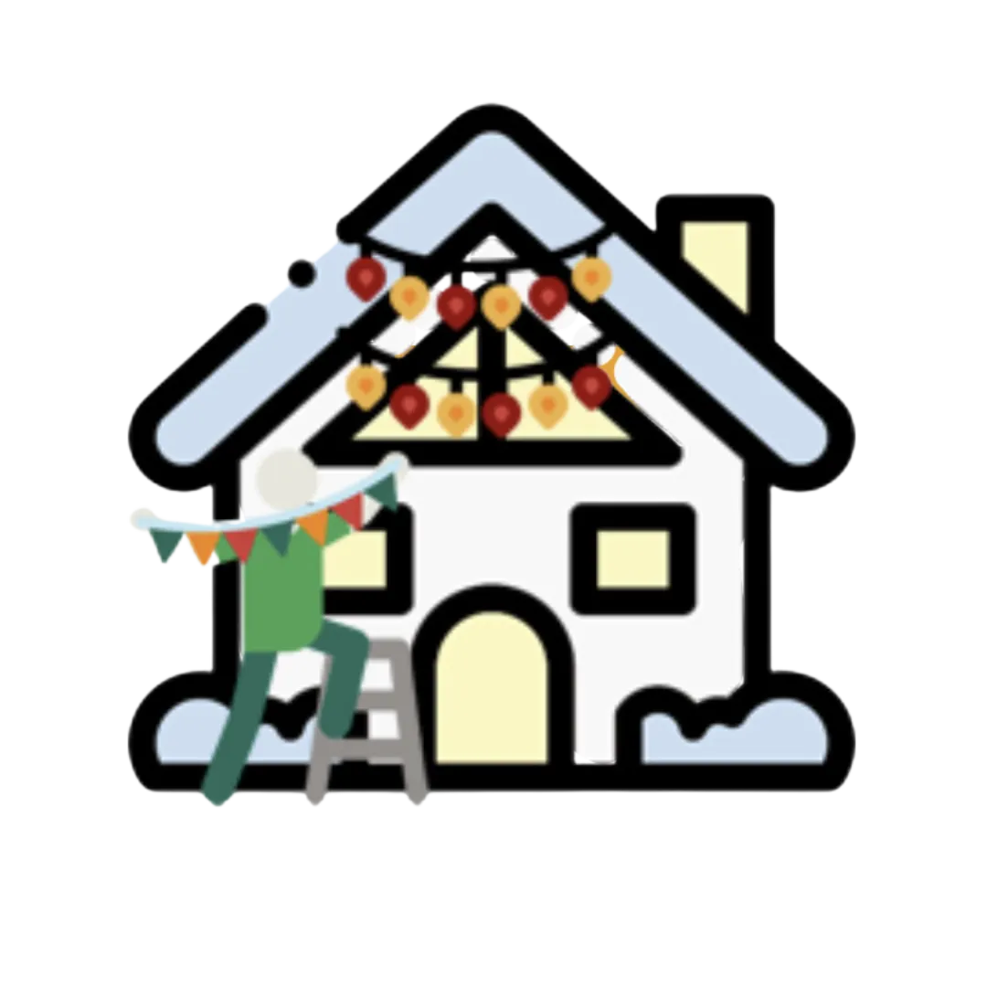 Blue Wheel Pressure Washing Professional Christmas Lights Installation