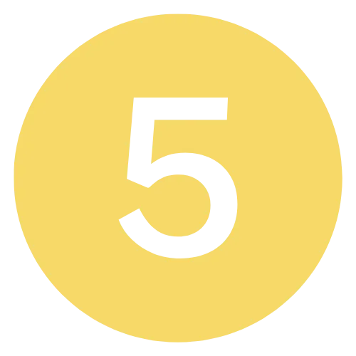 5 in a circle