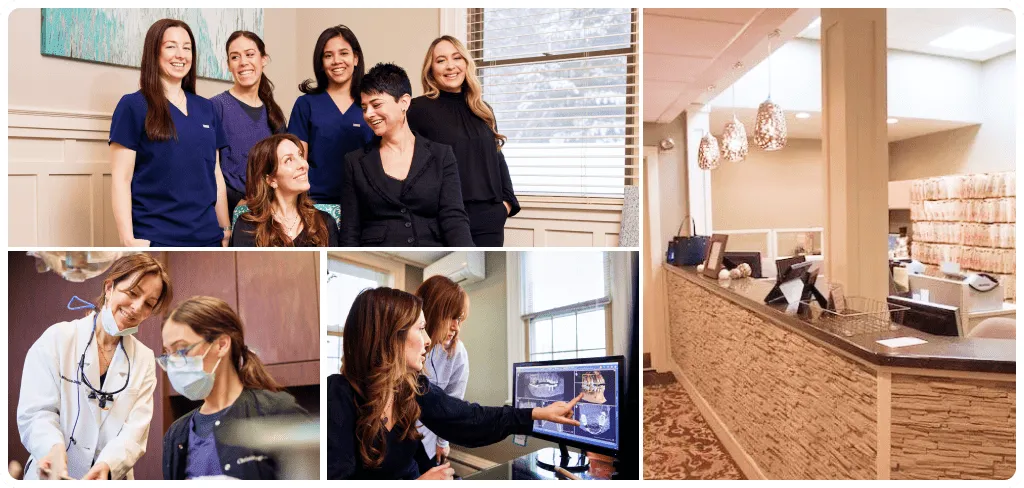 collage with team photos and DHC.Woburn office