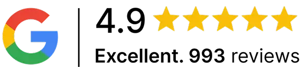 4.9 stars - Excellent reviews on Google