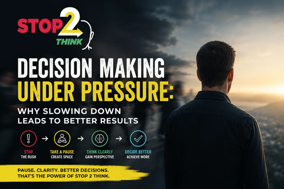 Decision Making Under Pressure: Why Slowing Down Leads to Better Results