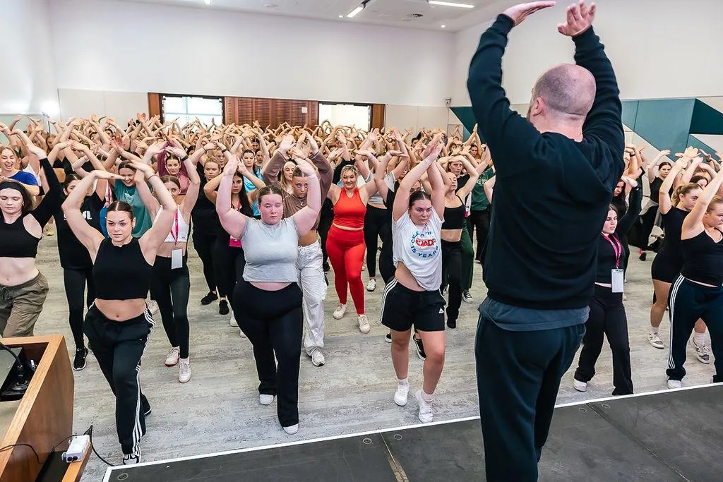 Marko Panzic from the Dream Creative teaching a class at Dance Teacher Expoo