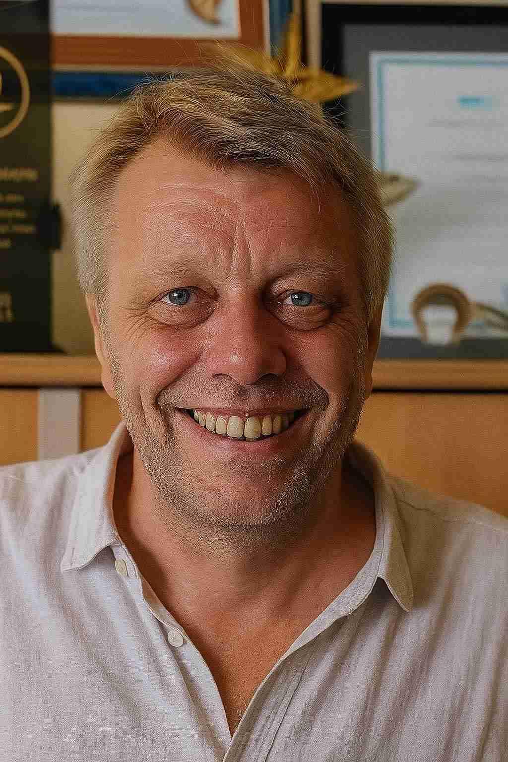 Portrait of Kristján Erlingsson, Managing Director at Mashamba TM — Uganda’s export-certified fresh produce supplier shipping by air to UK, EU and Gulf markets.