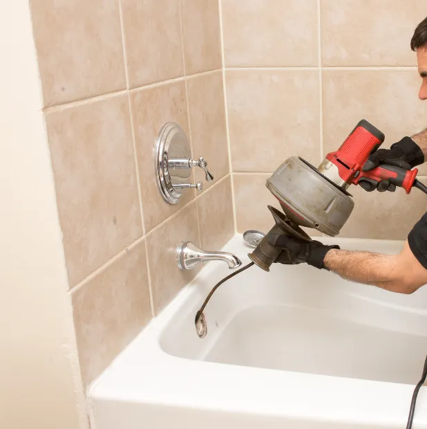 a person reaching for a flower on a table