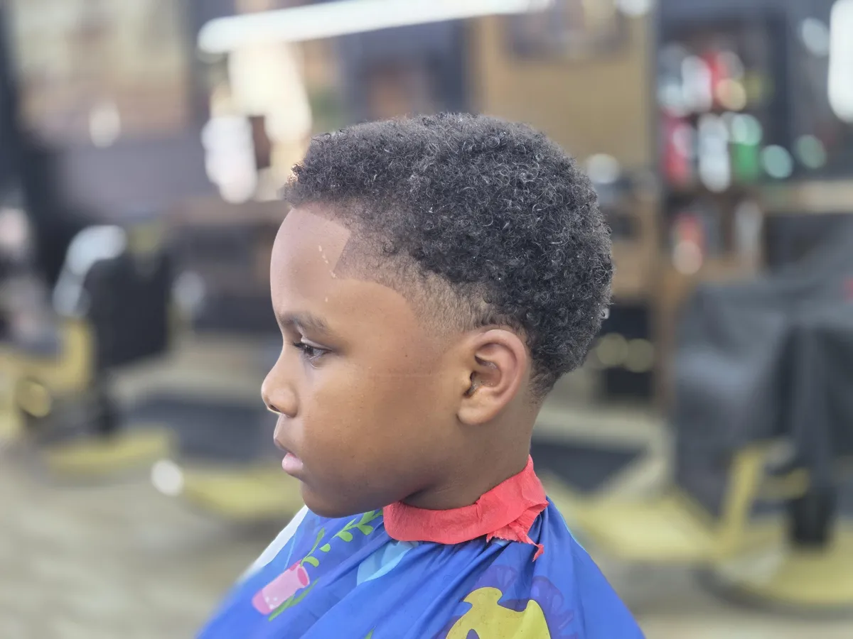 Kids haircut by Faded by pablo barber in Katy texas