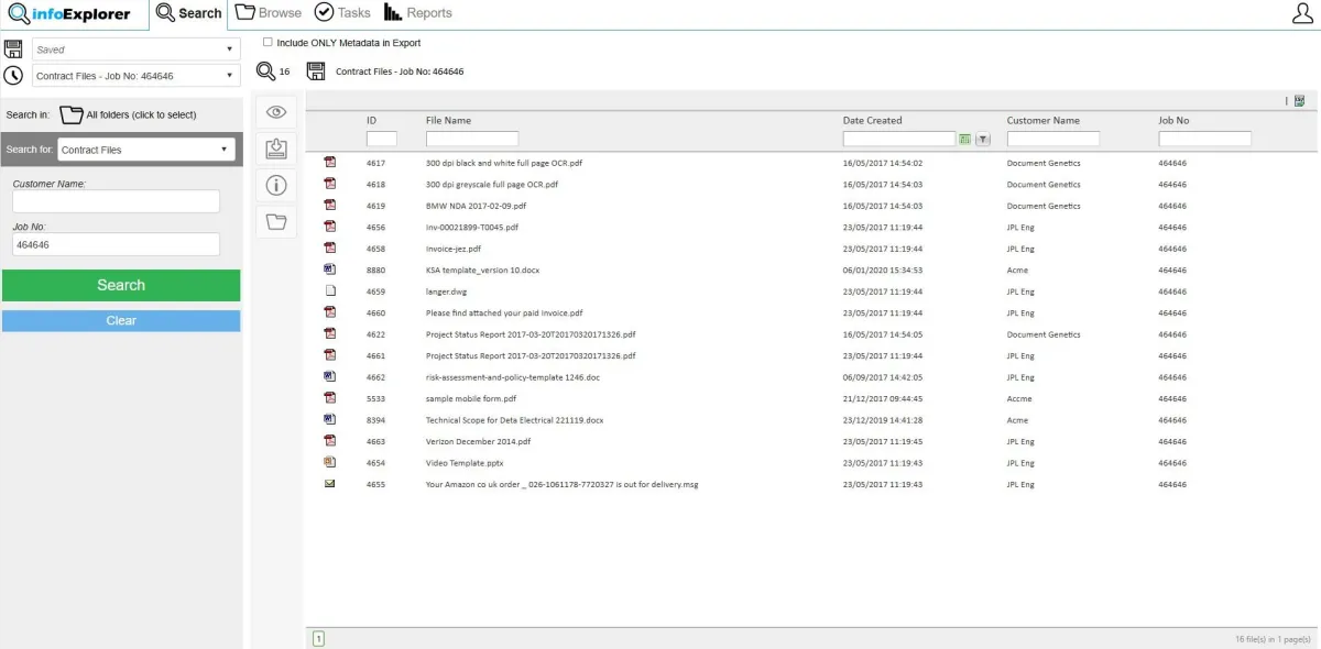infoExplorer screenshot
