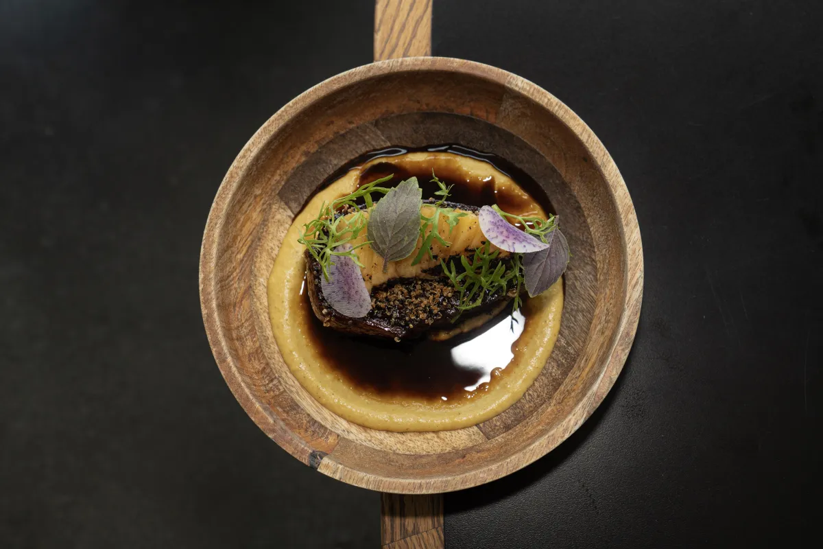 Signature dish showcasing color, texture, and culinary craftsmanship.