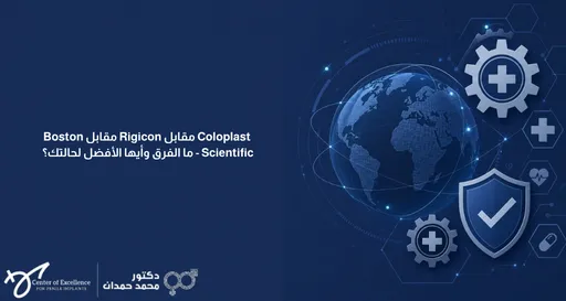صوره مكتوب عليها تعبر عن Coloplast vs Rigicon vs Boston Scientific