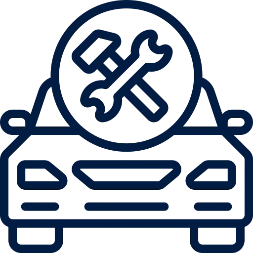Car maintenance icon – regularly serviced rental cars for best performance