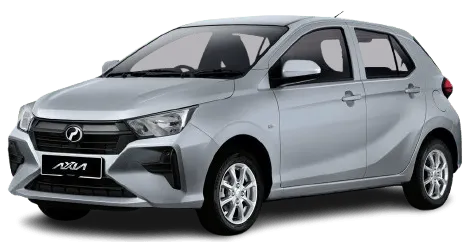 Perodua Axia for rent in Sandakan and Tawau - Budget compact car rental