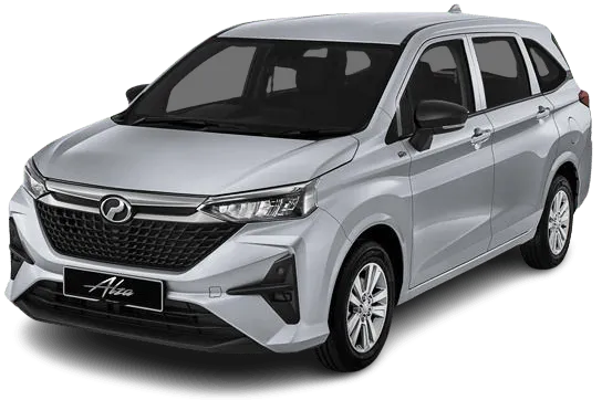 Perodua Alza rental Sandakan and tawau- 7 seater MPV car hired 