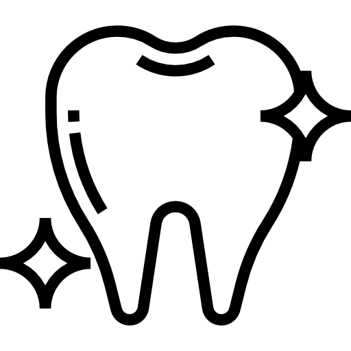Tooth icon showing pet dentistry care including dental cleaning and extractions