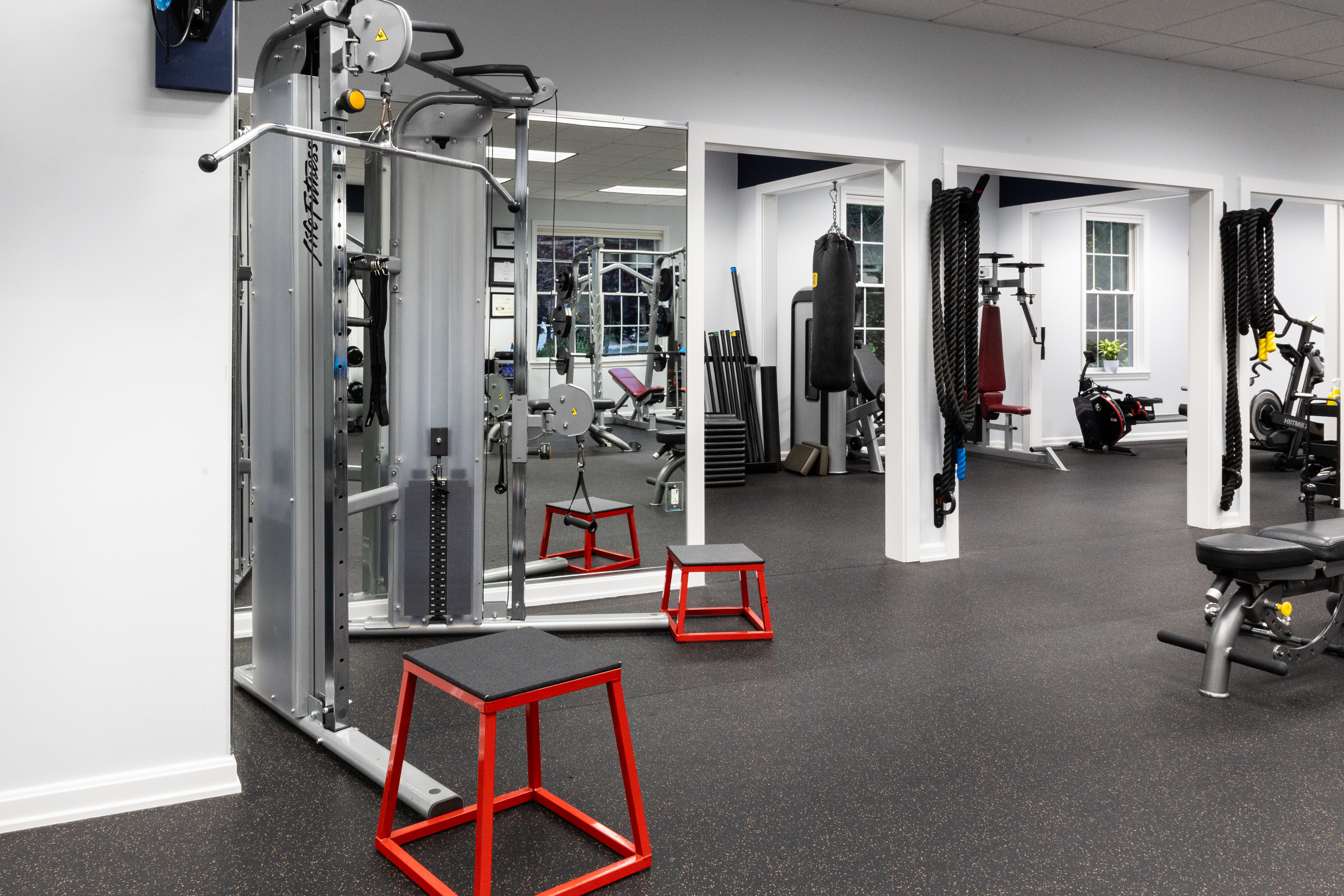 Strength training equipment at On Course Training